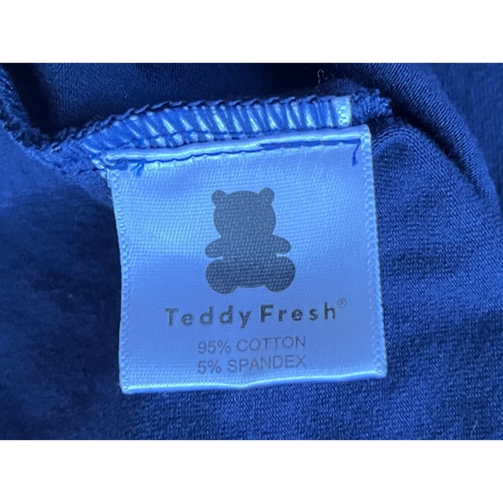 Teddy Fresh Blue Teddy Graphic Sweatshirt Top  Women's Size XL - Picture 5 of 11